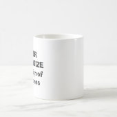 Mug ne jamais présenter d'excuses (Centre)