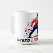 Mug Ne jamais regarder en arrière Logo : Dynamisme de  (Devant gauche)