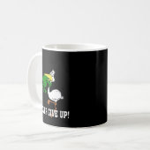Mug Ne jamais renoncer à la grenouille Choquant l'oise (Devant gauche)