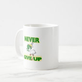 Mug Ne jamais renoncer à la grenouille Choquant l'oise (Devant gauche)