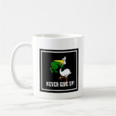 Mug Ne jamais renoncer à la grenouille Choquant l'oise (Gauche)