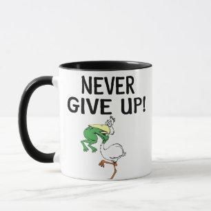 Mug Ne jamais renoncer à la motivation pélican et gren