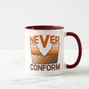Mug Ne jamais se conformer - Discordance angulaire du