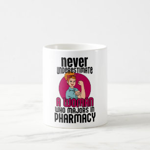Mug Ne jamais sous-estimer la pharmacie des femmes