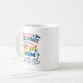 Mug Ne jamais sous-estimer l'autisme maman arc-en-ciel (Devant gauche)