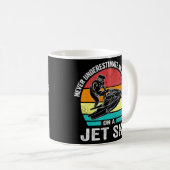 Mug Ne jamais sous-estimer un vieil homme sur un jet s (Devant droit)