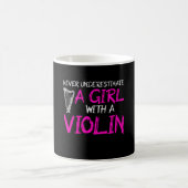 Mug ne jamais sous-estimer une fille avec un violon (Centre)
