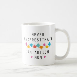 Mug Ne jamais sous-estimer une maman autiste