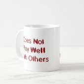 Mug Ne joue pas bien avec d'autres (Devant gauche)
