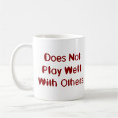 Mug Ne joue pas bien avec d'autres (Gauche)