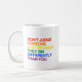 MUG NE JUGEZ PERSONNE PARCE QU'ILS PÈCHENT DIFFÉREMMEN (Gauche)