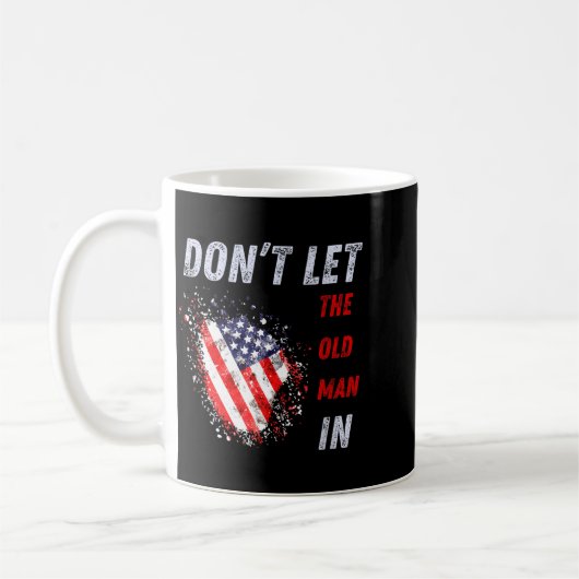 Mug Ne laissez pas entrer le vieil homme Drapeau améri (Gauche)