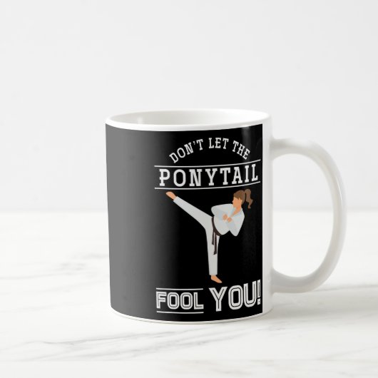Mug Ne laissez pas la queue de cheval vous tromper Kar (Droite)