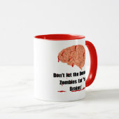 Mug Ne laissez pas les zombies démocrates vous dévorer (Devant droit)