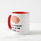 Mug Ne laissez pas les zombies démocrates vous dévorer (Devant gauche)