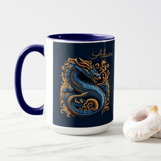 Mug Ne lancez pas de dragons avant votre café du matin (Avec donut)