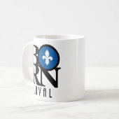 Mug NÉ Laval Québec 11oz (Devant gauche)