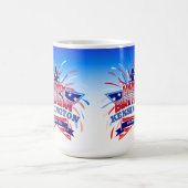 Mug Né le 4 juillet Joyeux anniversaire (Centre)