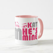 Mug Ne le regarde pas il est à moi (Devant droit)