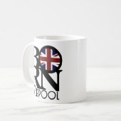 Mug NÉ Liverpool Angleterre (Drapeau UK) 11oz (Devant gauche)