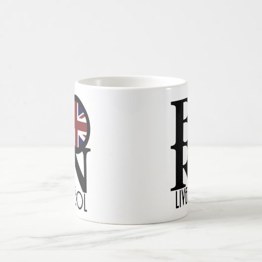 Mug NÉ Liverpool Angleterre (Drapeau UK) 11oz (Centre)