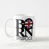Mug NÉ Liverpool Angleterre (Drapeau UK) 11oz (Gauche)