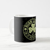 Mug Né Lucky sur St Patrick's Day Irlandais Anniversai (Devant gauche)