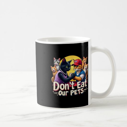Mug Ne mangez pas nos animaux de compagnie Trump 2024 (Droite)