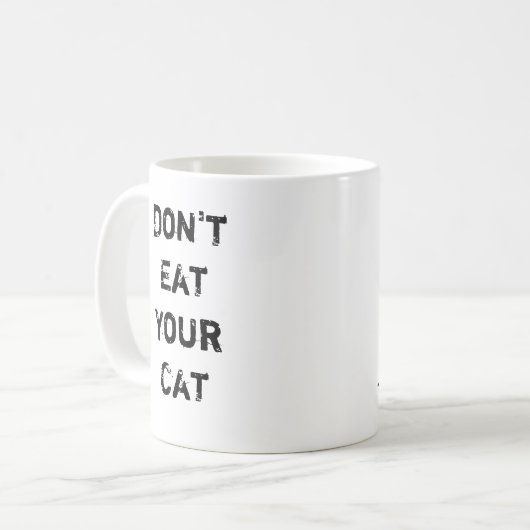 Mug Ne mangez pas votre chat (Devant gauche)