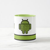 Mug Ne manquez pas mon code Robots verts (Centre)