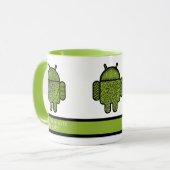 Mug Ne manquez pas mon code Robots verts (Devant gauche)