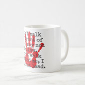 Mug Ne marchez pas devant moi - Citations inspirantes (Devant droit)