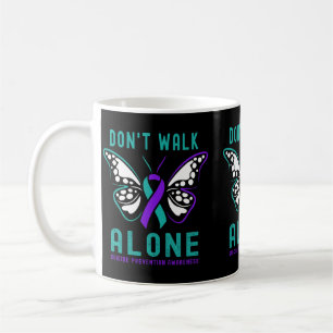 Mug Ne marchez pas seul soutien à la prévention papill