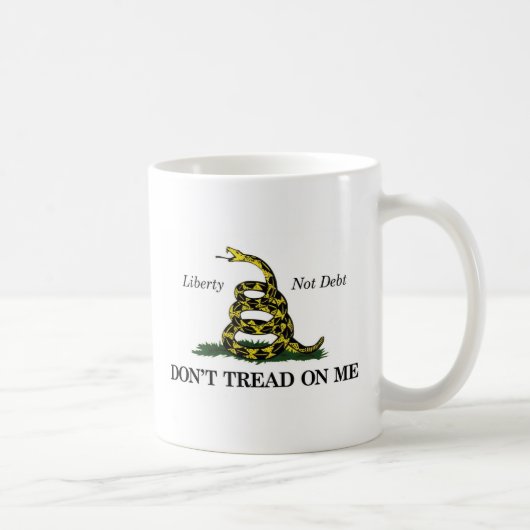 Mug NE MARCHEZ PAS SUR MOI (liberté, pas dette) (Droite)