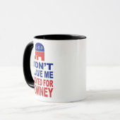 Mug Ne me blâmez pas que j'ai voté pour Romney (Devant gauche)