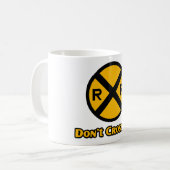 Mug Ne me croisez pas le panneau de croisement ferrovi (Devant gauche)