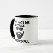 Mug Ne me déteste pas parce que je suis Beardiful, Cad (Devant gauche)