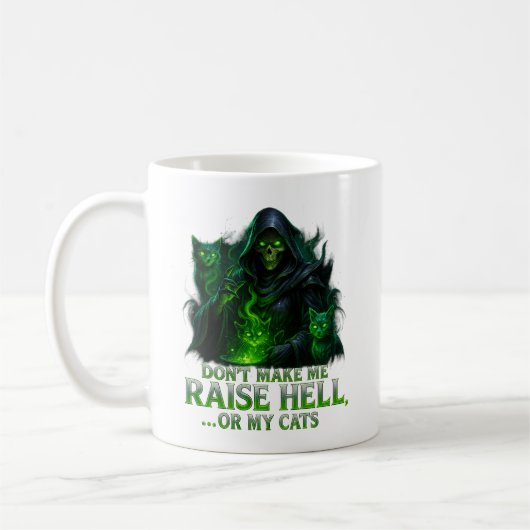Mug Ne me faites pas déchaîner l'enfer… ou mes chats – (Gauche)