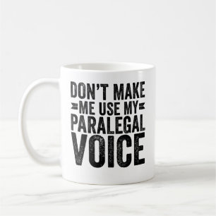 Mug Ne me faites pas utiliser ma voix de parajuriste