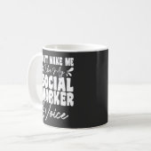 Mug Ne me faites pas utiliser ma voix de travailleuse  (Devant gauche)