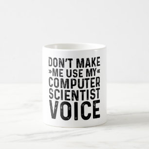 Mug Ne me faites pas utiliser ma voix d'informaticien