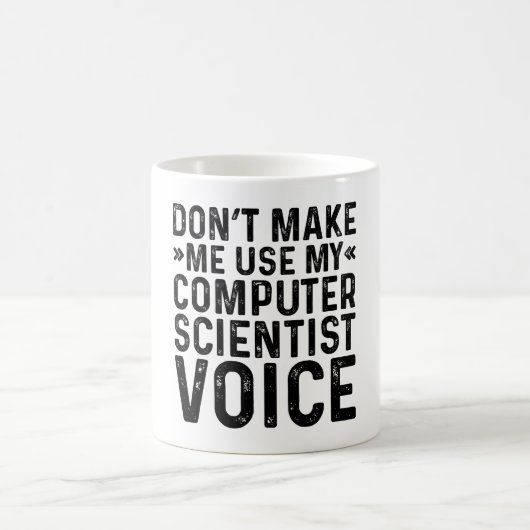 Mug Ne me faites pas utiliser ma voix d'informaticien (Centre)
