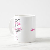 Mug Ne me forcez pas à sévir - Flamant rose drôle (Devant gauche)