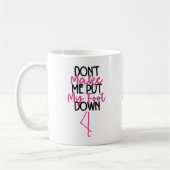 Mug Ne me forcez pas à sévir - Flamant rose drôle (Gauche)