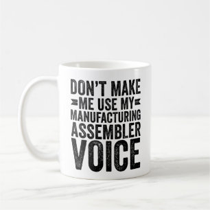 Mug Ne me forcez pas à utiliser ma voix d'assembleur d