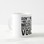Mug Ne me forcez pas à utiliser ma voix de chercheur M (Devant gauche)