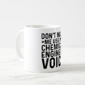 Mug Ne me forcez pas à utiliser ma voix d'ingénieur ch (Devant gauche)