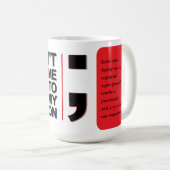 Mug Ne me forcez pas à utiliser mon point-virgule – Mu (Devant droit)