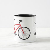 Mug "Ne me frappez pas dans le visage avec un vélo ! " (Centre)