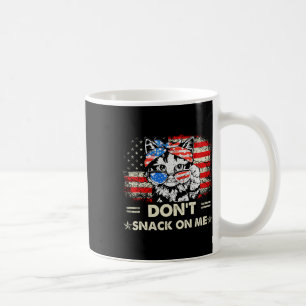 Mug Ne me grignote pas mon chat patriotique Sarcastiqu